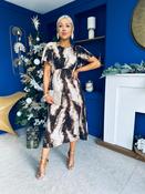 Britney Angel Sleeve Midi Dress Foiled Coco in Cork | GetLocal Ireland