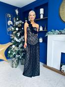Rebeka Lace Detail Occasion Dress Black