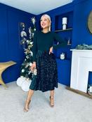 Reese Sequin Skirt Occasion Dress Forest