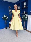 Collins Pearl Detail Occasion Dress Yellow