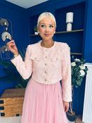 Emma Detailed Tweed Jacket Pink