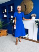 Madison Embellished Occasion Dress Cobalt