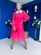 Doireann Detailed Midi Dress Polka Heart Pink image