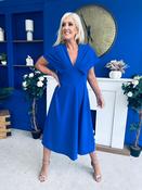 Catherine Detailed Occasion Dress Cobalt image