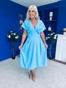 Catherine Detailed Occasion Dress Pwr Blue image