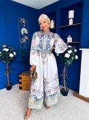 Presley Detailed Midi Shirt Dress Pwr Blue image