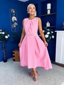 Riadh Detailed Occasion Midi Dress Pwr Pink image