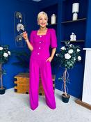Daniella Detailed Top And Trouser Set Orchid