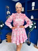 Gina Embellished Shirt &amp; Skirt Set Rose image
