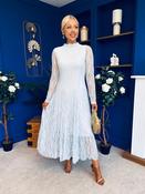 Jane Lace Detail Occasion Dress Pwr Blue