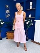 Billie Detailed Midi Dress Pwr Pink image