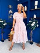 Lexi Crochet Midi Shirt Dress Pwr Pink image