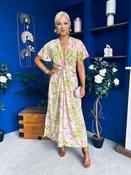 Dee Twist Detail Midi Dress Lime