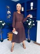 Bevin Belted Midi Dress Polka Coco