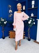 Hilda Pearl Embellished Midi Dress Pwr Pink