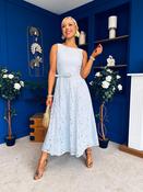 June Lace Detail Occasion Dress Pwr Blue