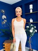 Rachel Knit Cami Top Cream