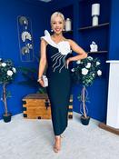 Edel One Shoulder Occasion Dress Black