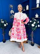 Phillipa Button Detail Midi Dress Floral White image