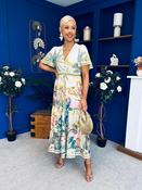 Wilma Banded Midi Dress Floral Green image