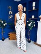 Lorna Polka Waistcoat &amp; Trouser Set White