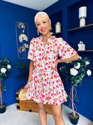 Gerri Hem Detail Mini Dress Green image