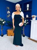 Meadow Detailed Occasion Dress Monochrome image