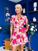 Meg Frill Detail Mini Dress Rouge image