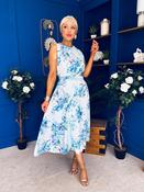 Layce Banded Midi Dress Floral Blue image