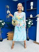 Kerry Chiffon Occasion Midi Dress Floral Pastel image