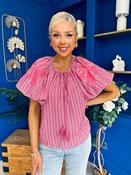 Jess Embellished Detail Top Ruby image