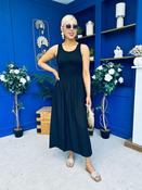 Dorris Detailed Midi Dress Black
