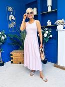 Dorris Detailed Midi Dress Pink