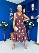 Sadhbh Tiered Midi Dress Cream Polka Coco image