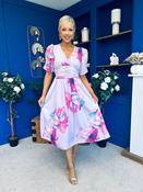 Dearbhla Banded Midi Dress Floral Lavender image
