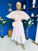 Nessa Frill Detail Occasion Dress Baby Pink image