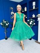 Kim Lace &amp; Tulle Occasion Dress Emerald image