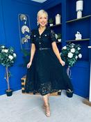 Allie Lace Detail Occasion Dress Black image