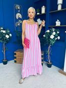 Fleur Striped Para Maxi Dress Dress Lilac image