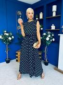 Briley Detailed Top &amp; Skirt Set Polka Black image