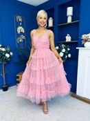 Rylan Layered Tulle Occasion Dress Blush image