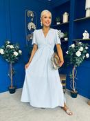 Lorna Embellished Sleeve Maxi Dress Blue image