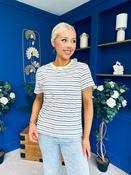 Poppi Casual Striped T-Shirt Blue image