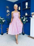 Adison Halterneck Midi Dress Coco Polka Pink image