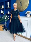 Catherine Lace &amp; Tulle Occasion Dress Black