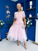 Catherine Lace &amp; Tulle Occasion Dress Pink