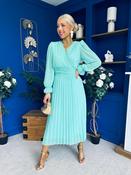 Casey Pleated Occasion Midi Dress Pastel Green image
