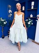 Peyton Floral Detail Occasion Dress Green image
