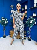 Trasa Belted Detail Jumpsuit Leopard image