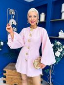 Delilah Bell Sleeve Occasion Mini Dress Pink image